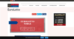 Desktop Screenshot of euro-lotto-norge.com