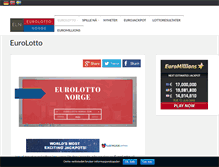 Tablet Screenshot of euro-lotto-norge.com